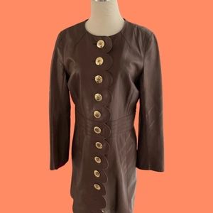 Tory Burch Cordelia Leather Coat 2